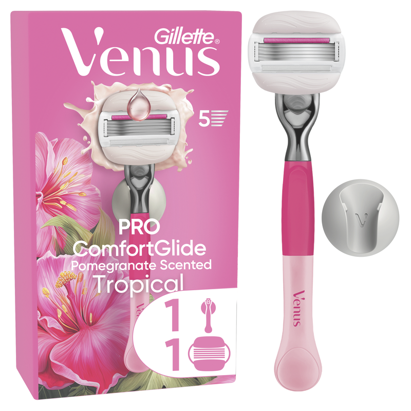 Máquina Depilatória Pro Comfortglide Tropical com 1 Recarga Gillette Venus
