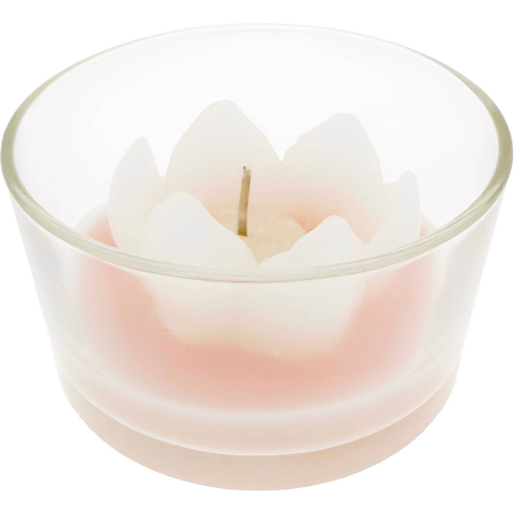 Vela em Copo 150g com Flor Branca Kasa