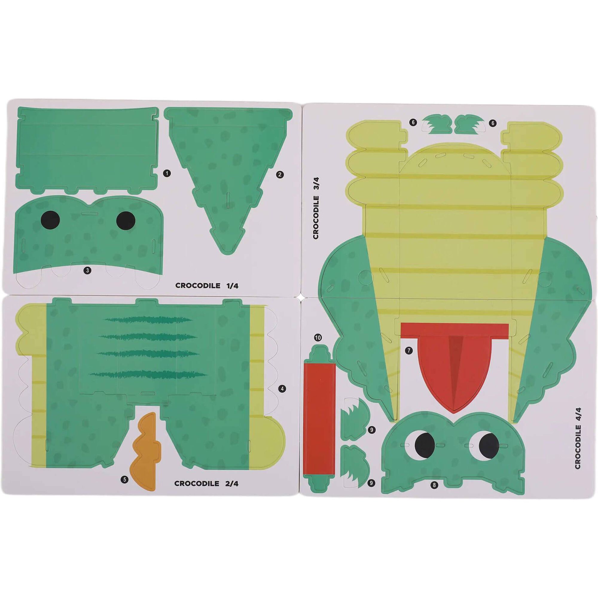 Kit Puzzle 3D em Cart&atilde;o (v&aacute;rios modelos) Pintura