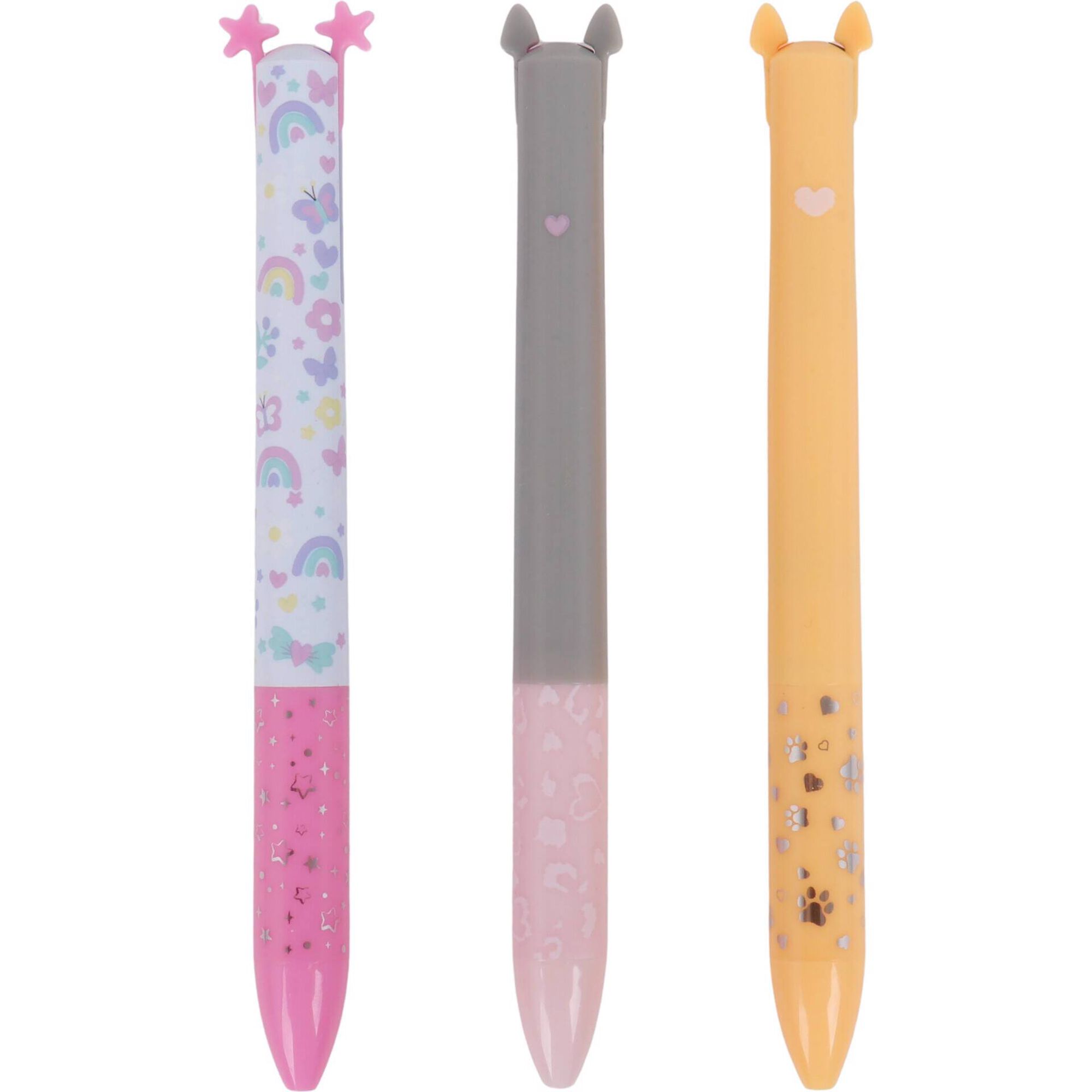 Canetas Apag&aacute;veis de 2 Cores (v&aacute;rios modelos)