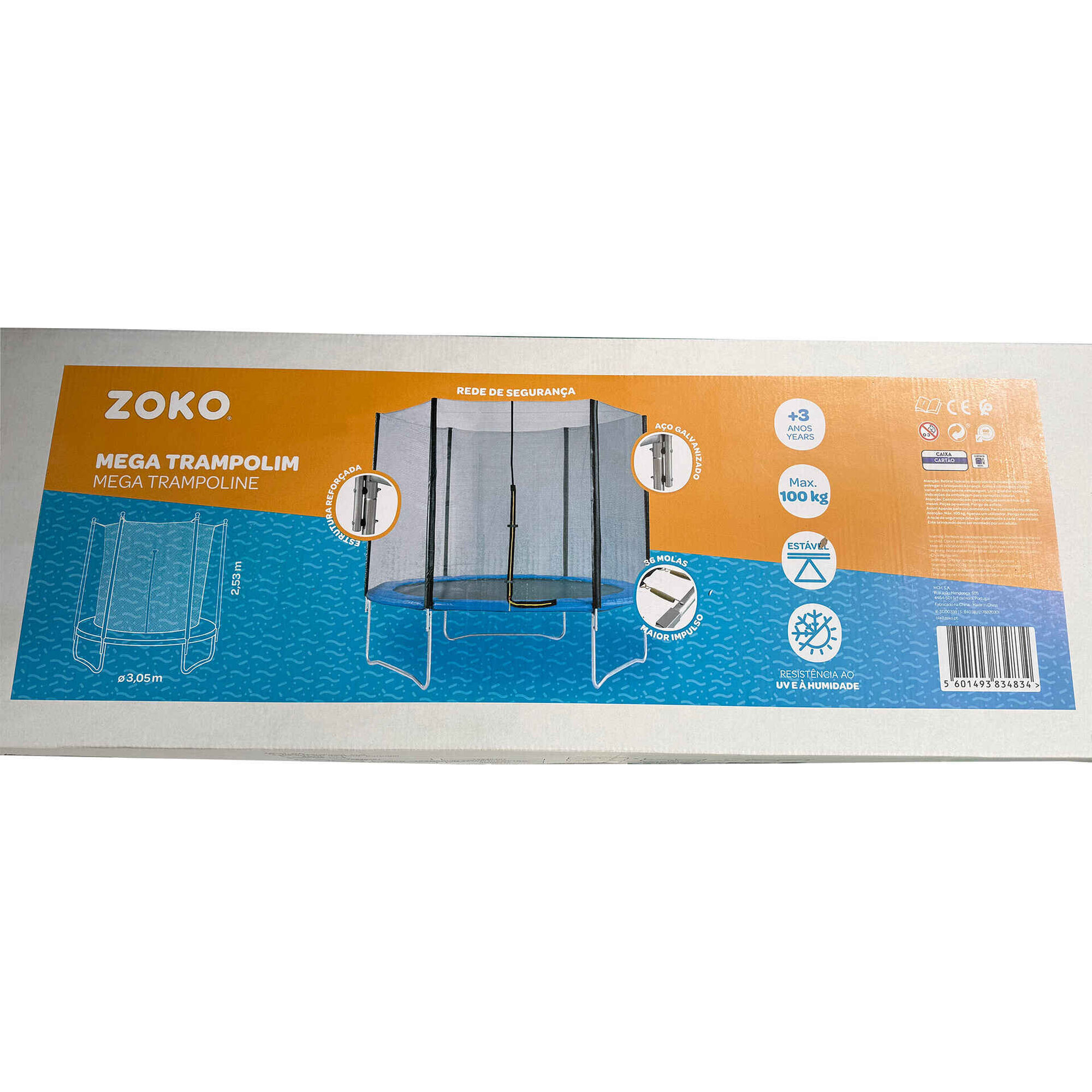 Zoko - Mega Trampolim 305x253cm