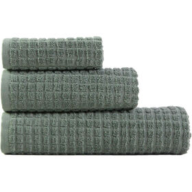 Conjunto 3 Toalhas 450g/m2 Lotus Verde Kasa