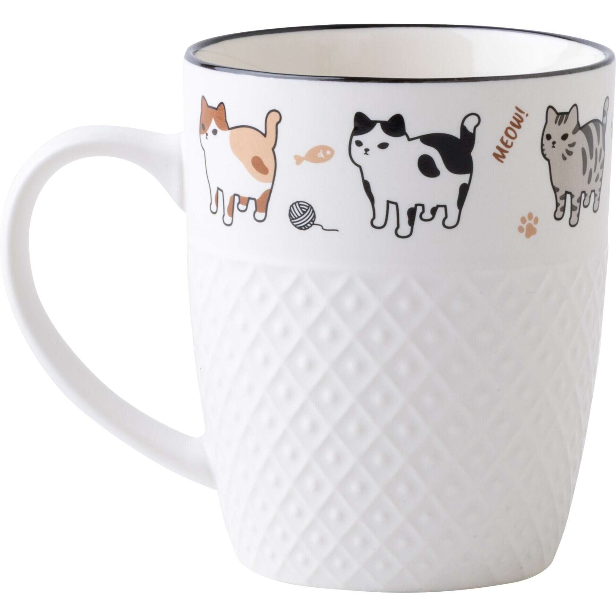 Caneca 380ml Gatos em Pé
