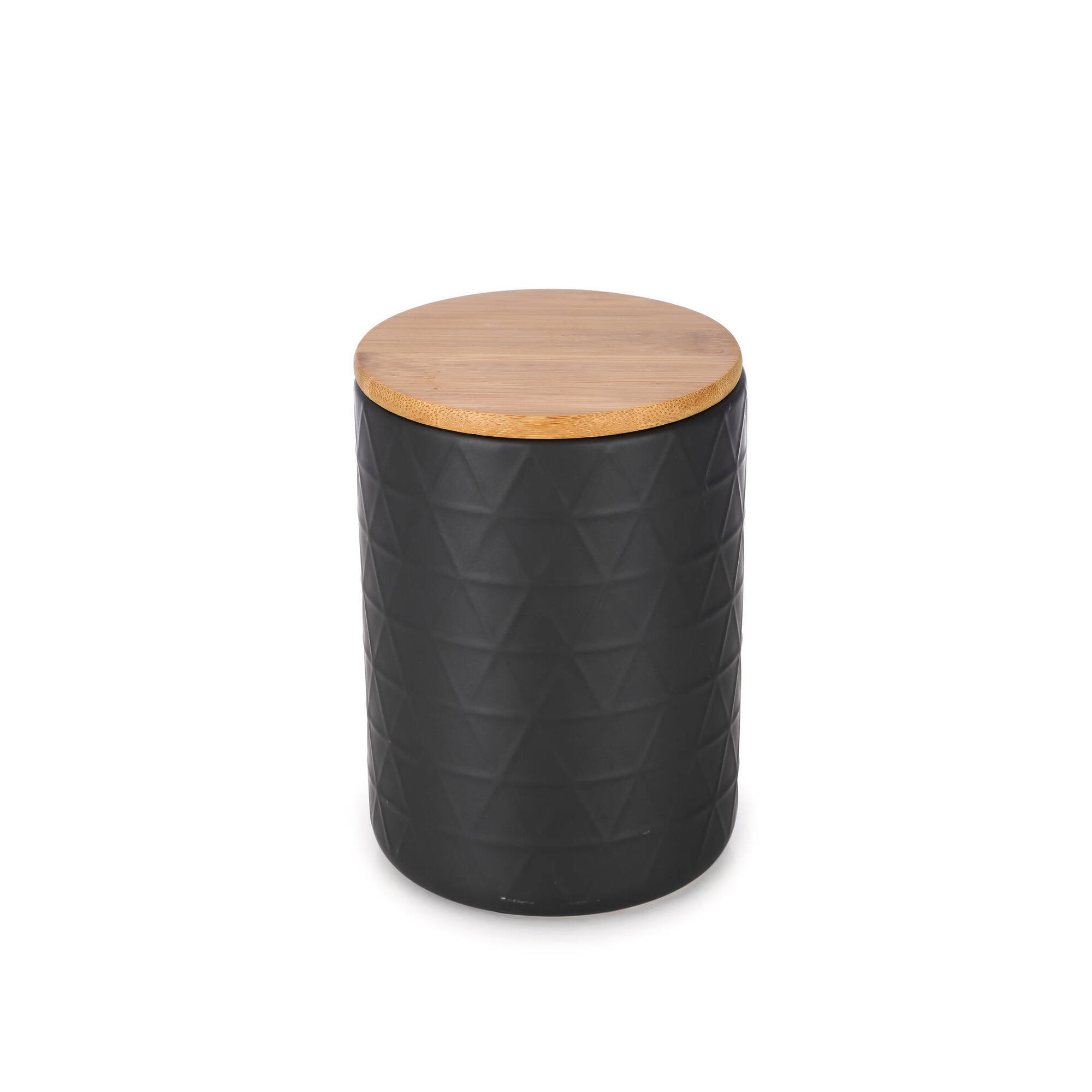 Caixa com Tampa Bambu Preta Cosy Kasa
