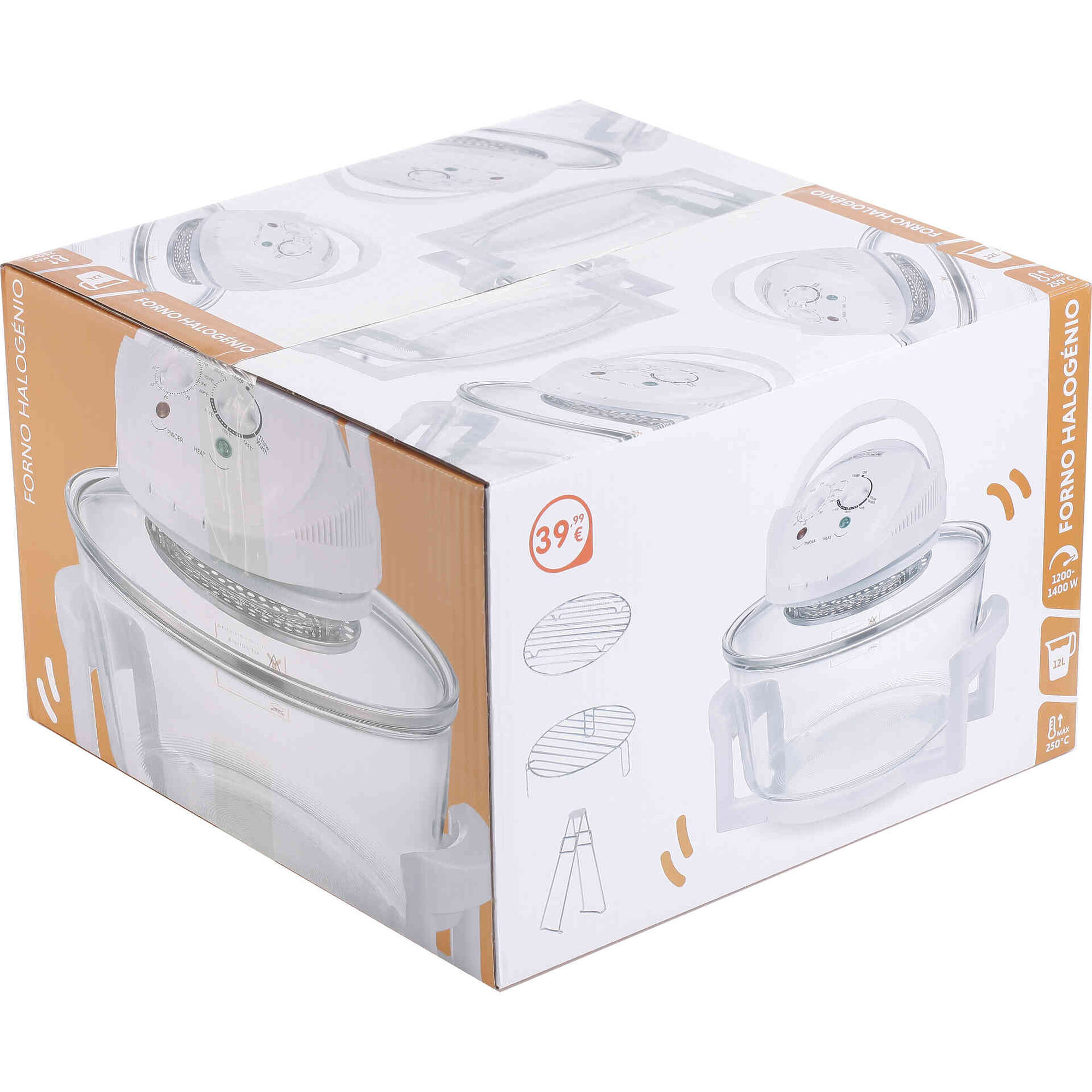 Mini Forno Halogéneo 12L Branco