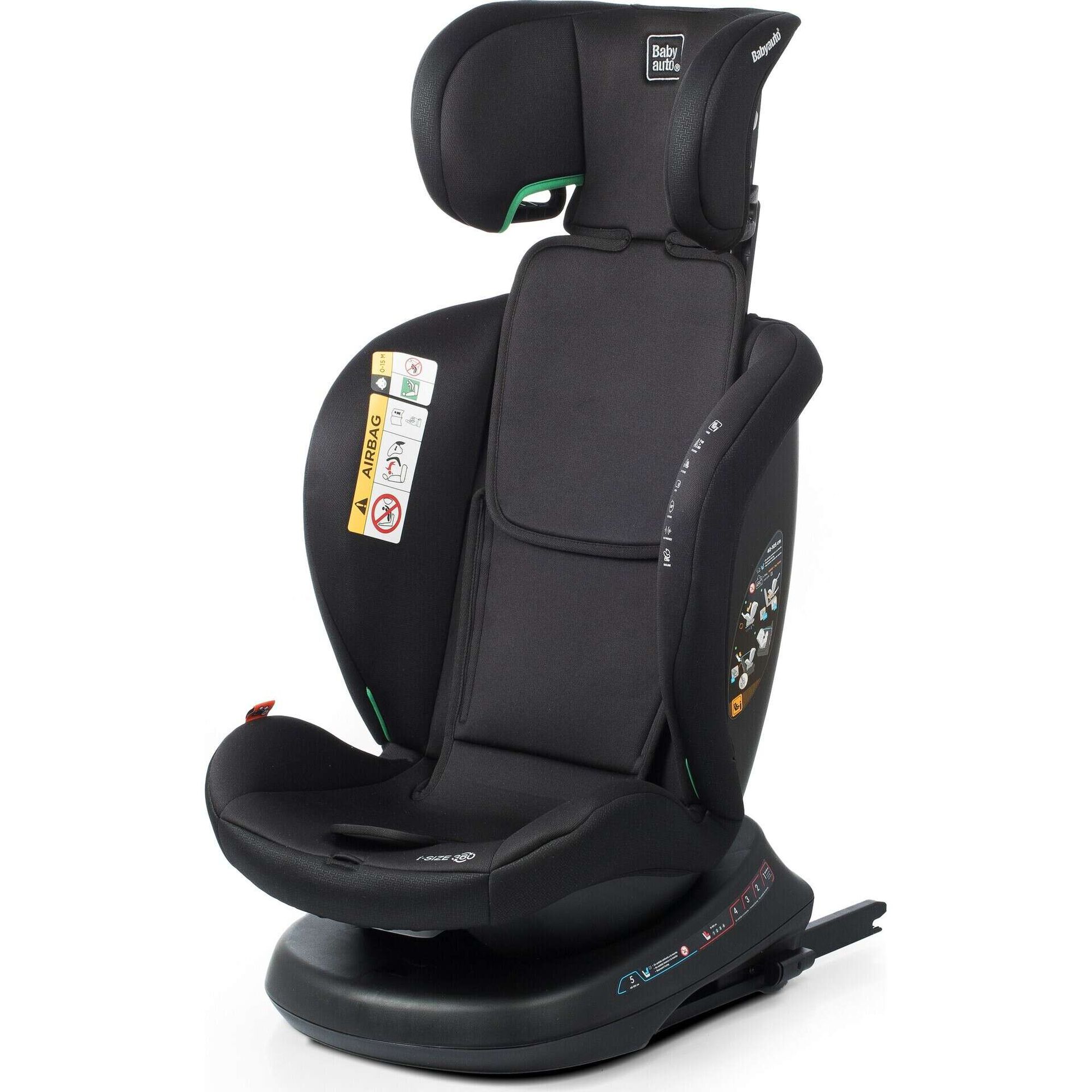 Cadeira Auto I-Size 40-150cm Isofix Rotativa Rodia Fix Preto Babyauto
