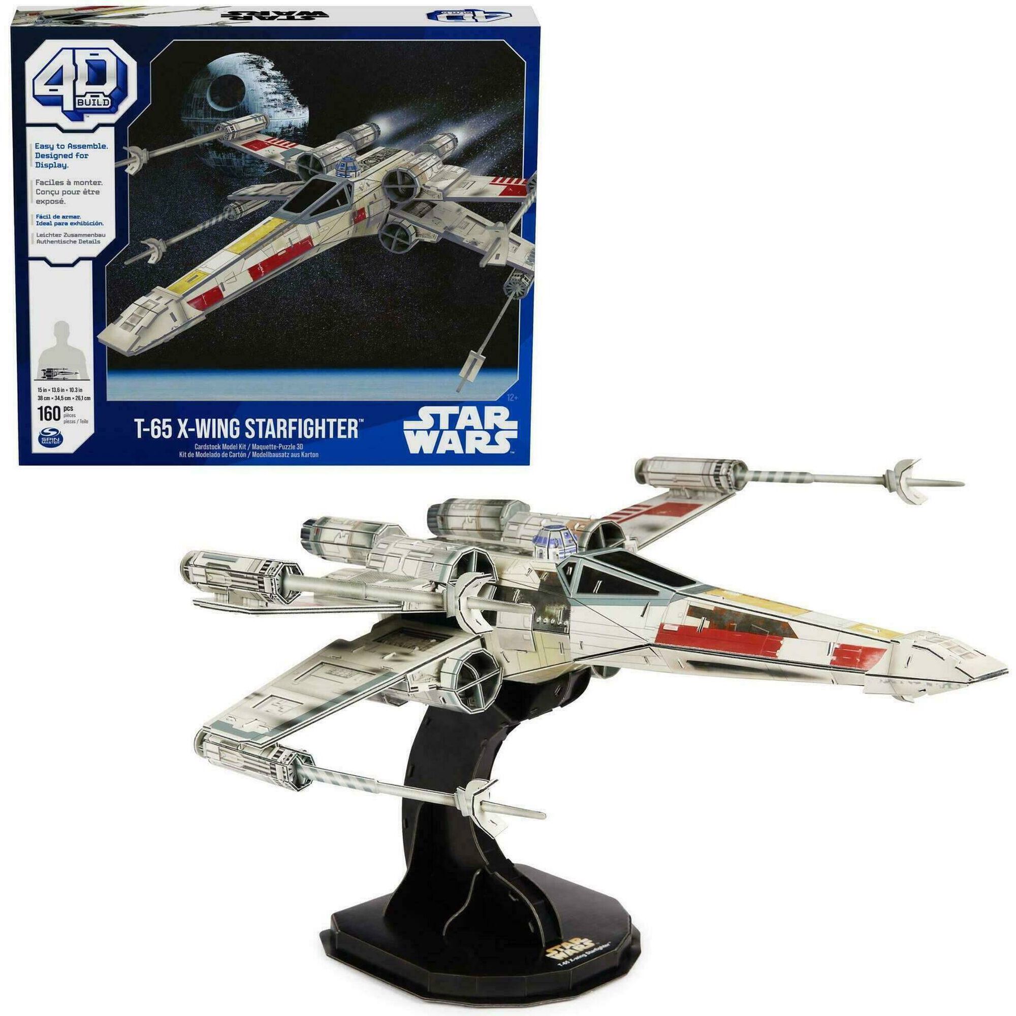 Puzzle 4D T-65 X-Wing Starfighter Star Wars 160 Peças
