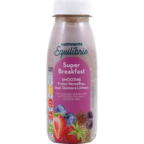 Smoothie Super Breakfast Frutos Vermelhos, A&ccedil;a&iacute;, Quinoa e Linha&ccedil;a