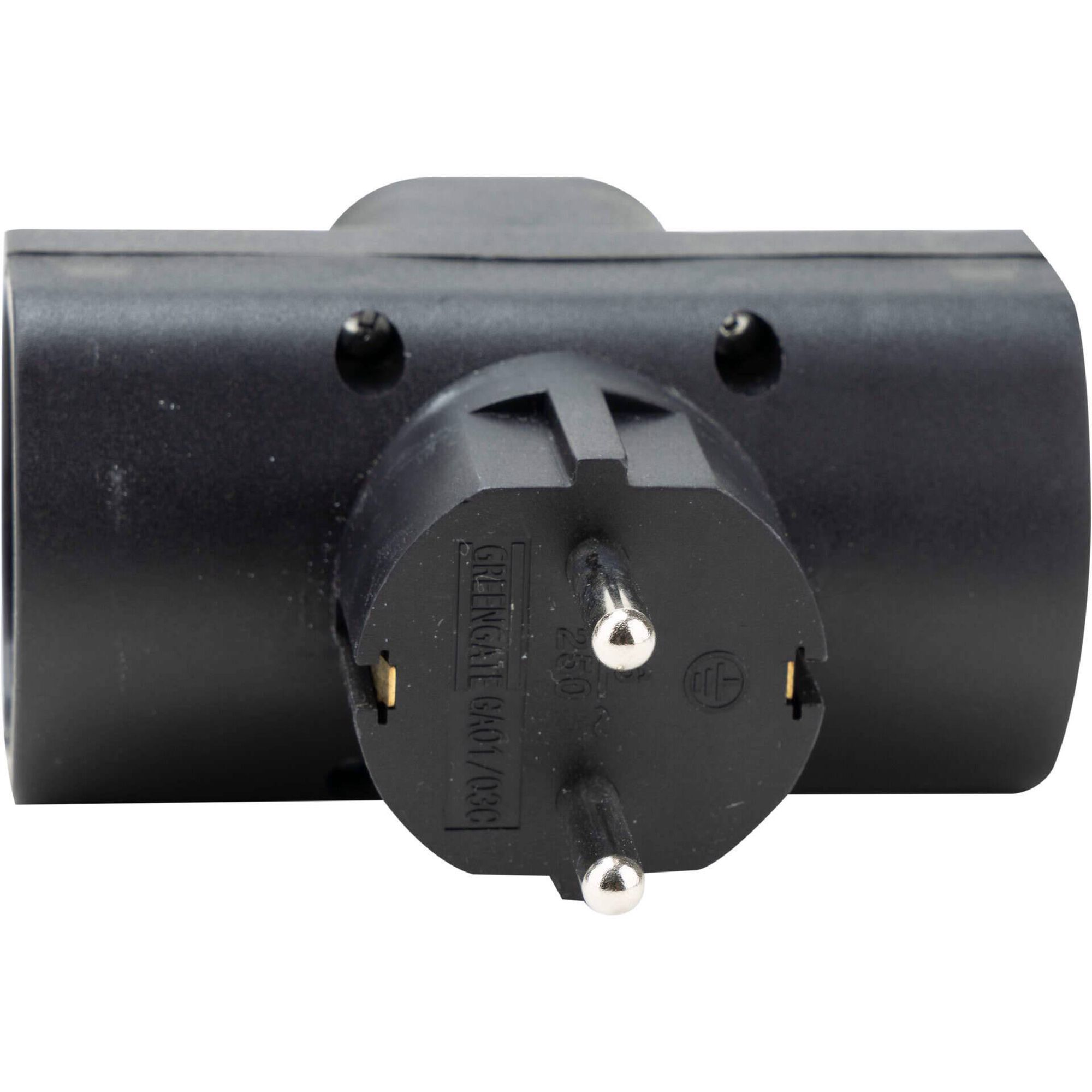 Ficha Tripla Schuko 16A Preta Boost