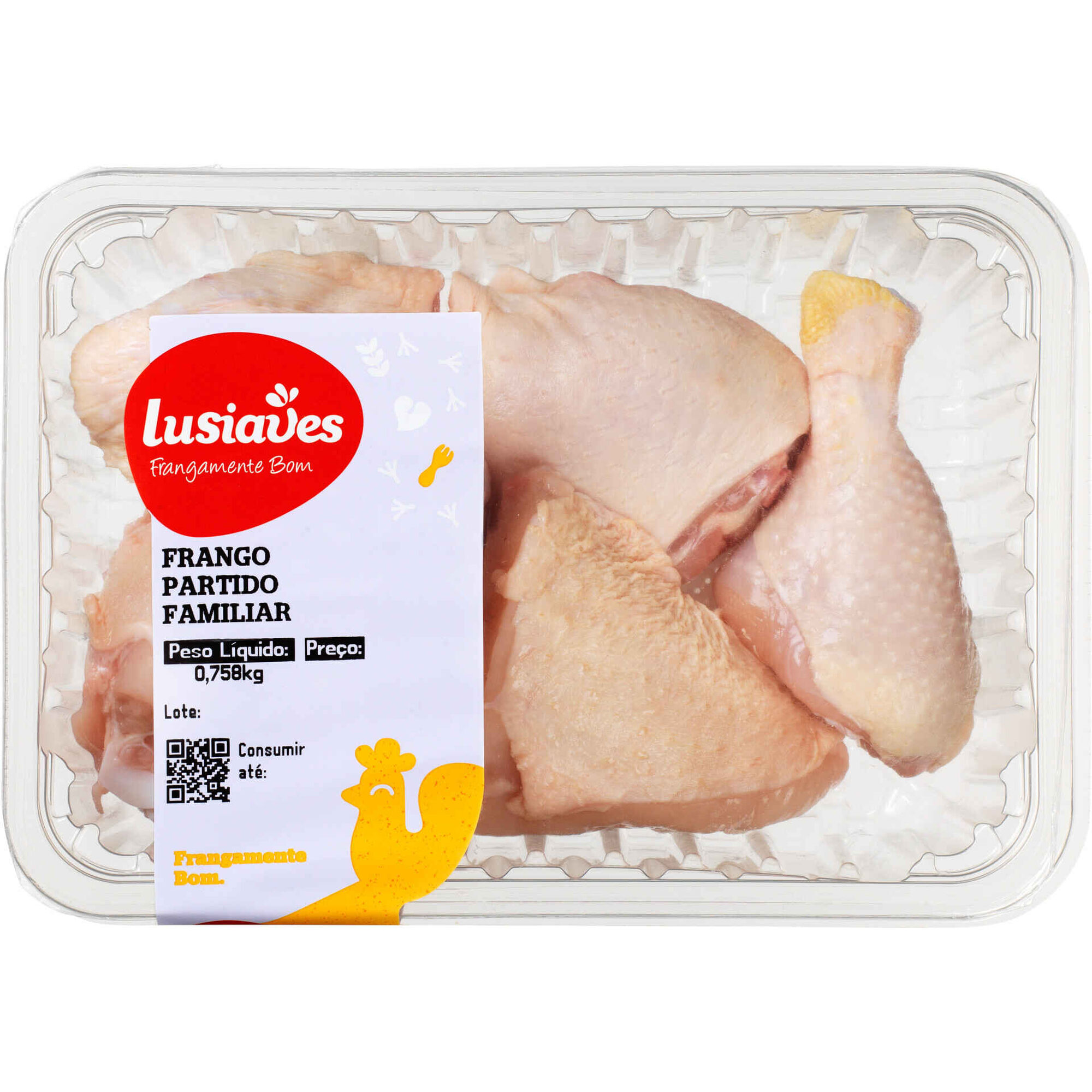 Metades de Frango em Pedaços