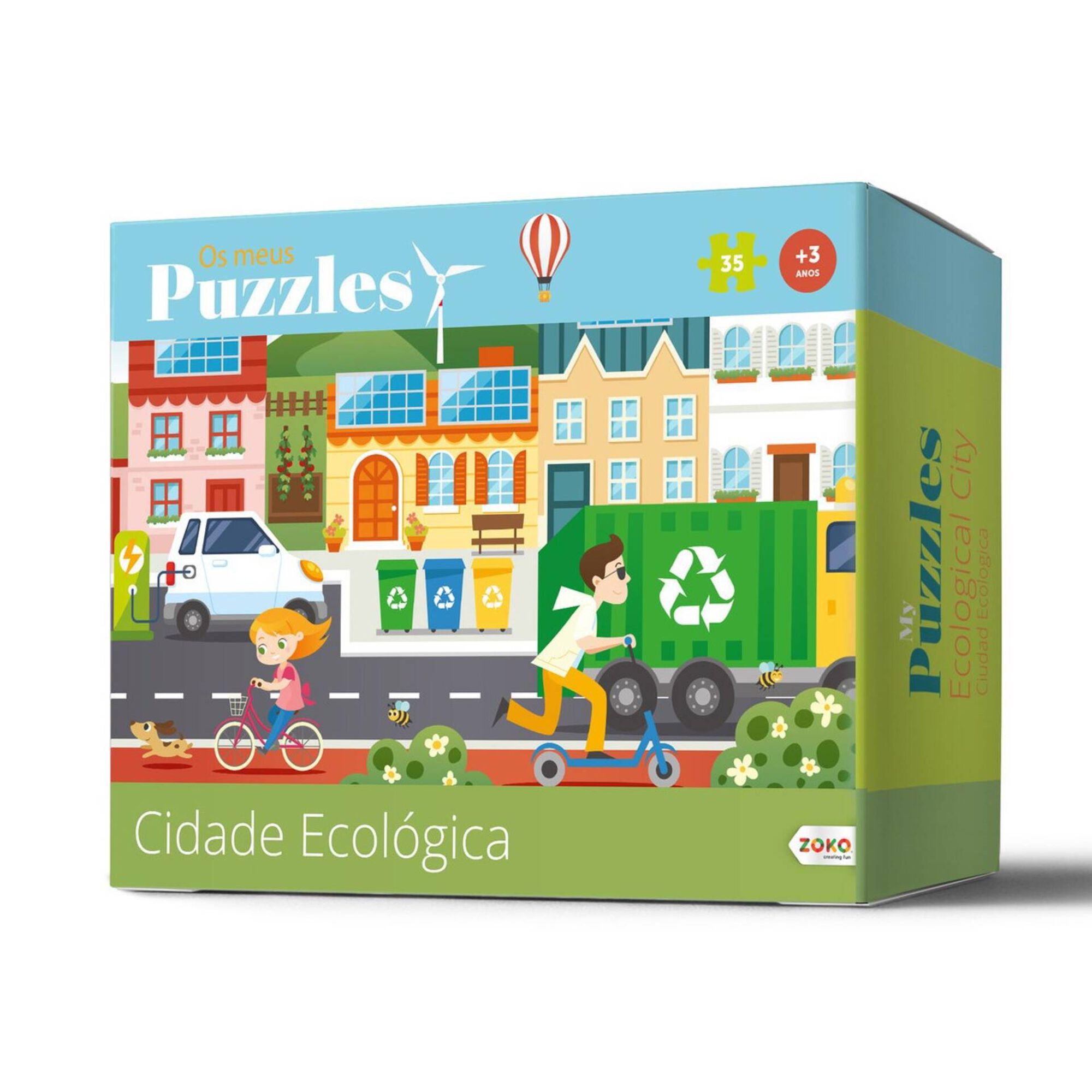 Puzzle Cidade Ecológica 35 Peças