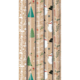 Rolo de Papel de Embrulho Traditional Christmas 50mx70cm
