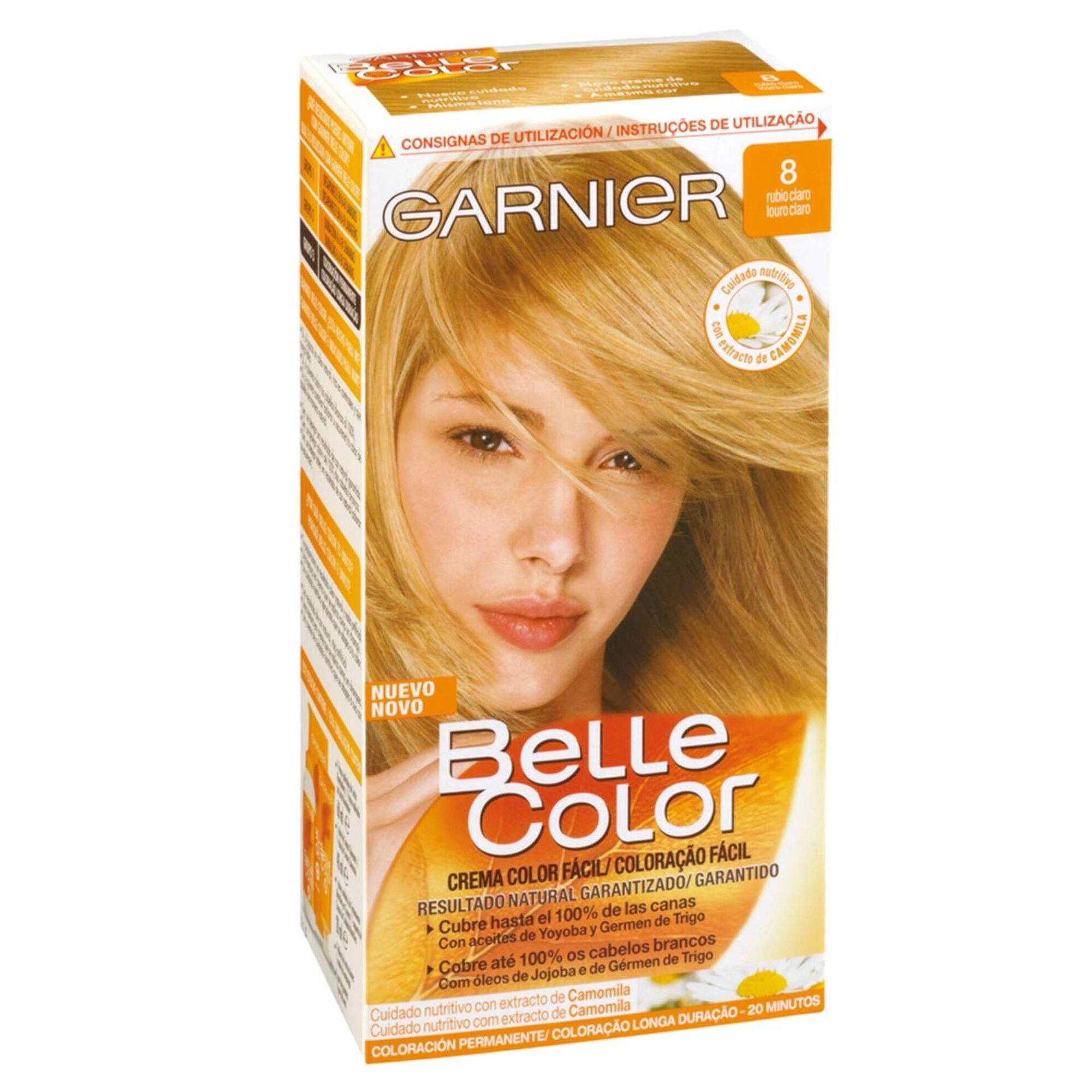 Coloração Permanente Belle Color Louro Claro 8 Coloração Permanente Belle Color Louro Claro 8