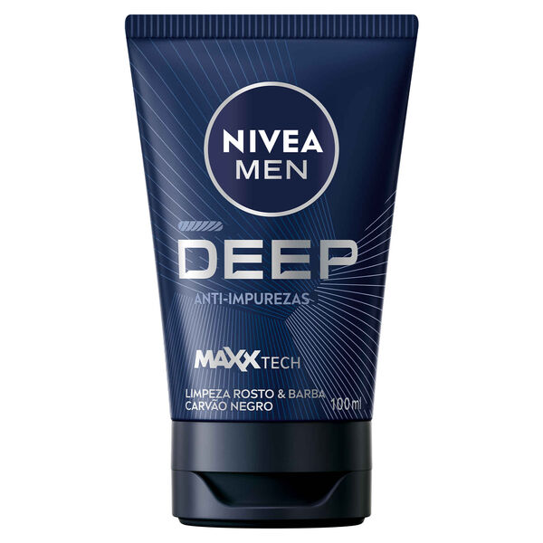 Gel de Limpeza Rosto e Barba Deep Nivea Men