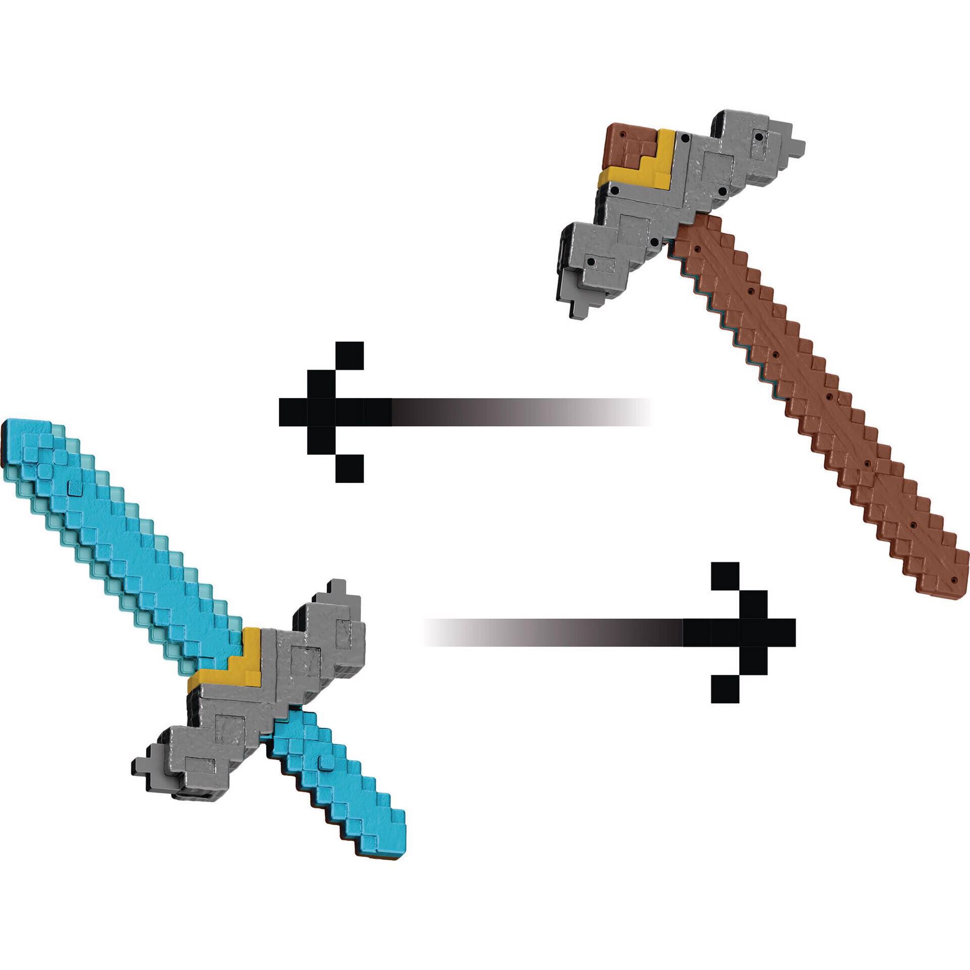 Minecraft - Espada e Picareta 2 em 1 (v&aacute;rios modelos)