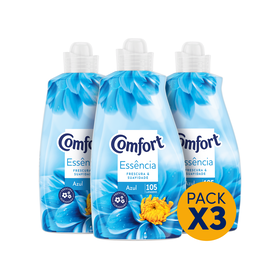 Amaciador Roupa Concentrado Ess&ecirc;ncias Azul Comfort
