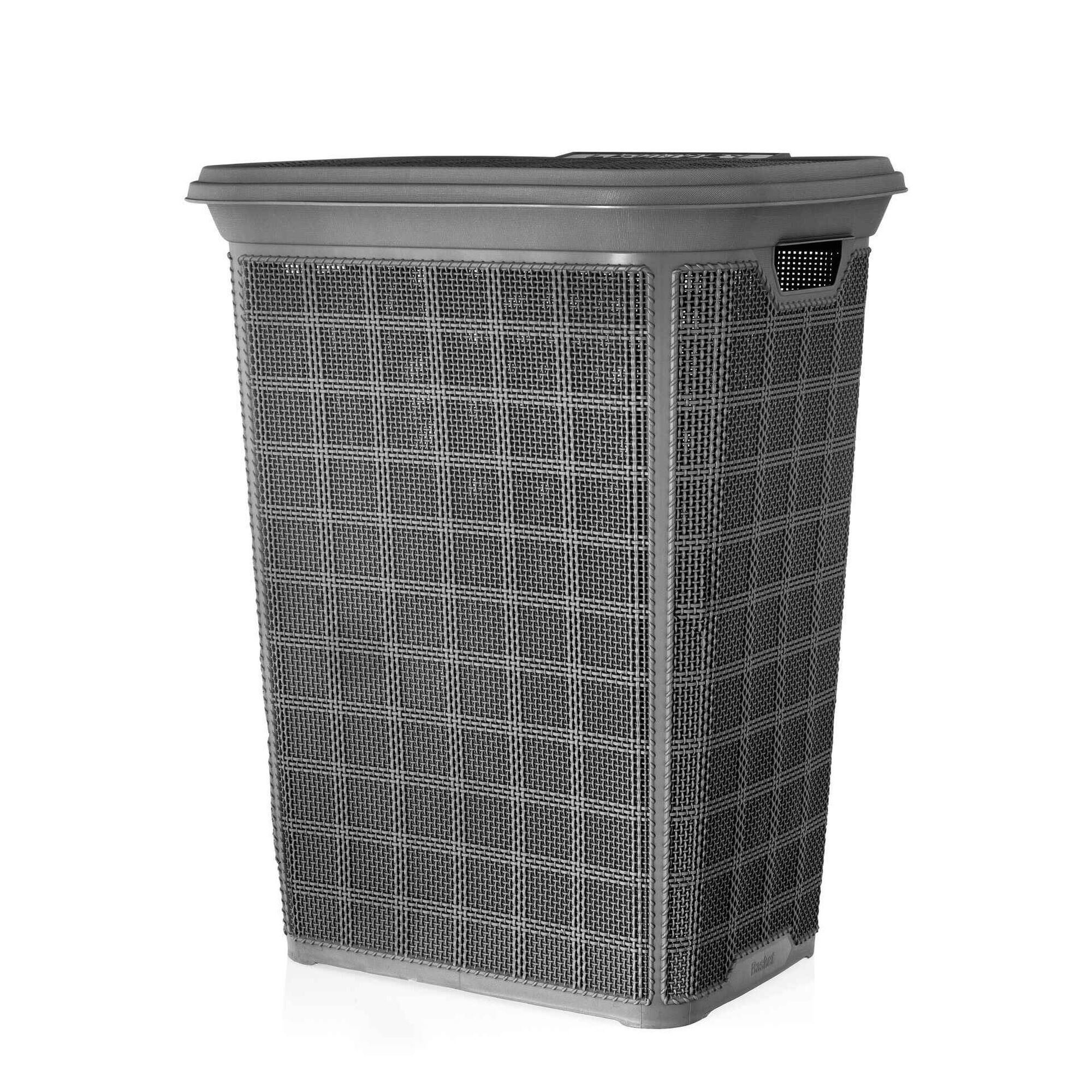 Cesto Roupa 60L Cinza