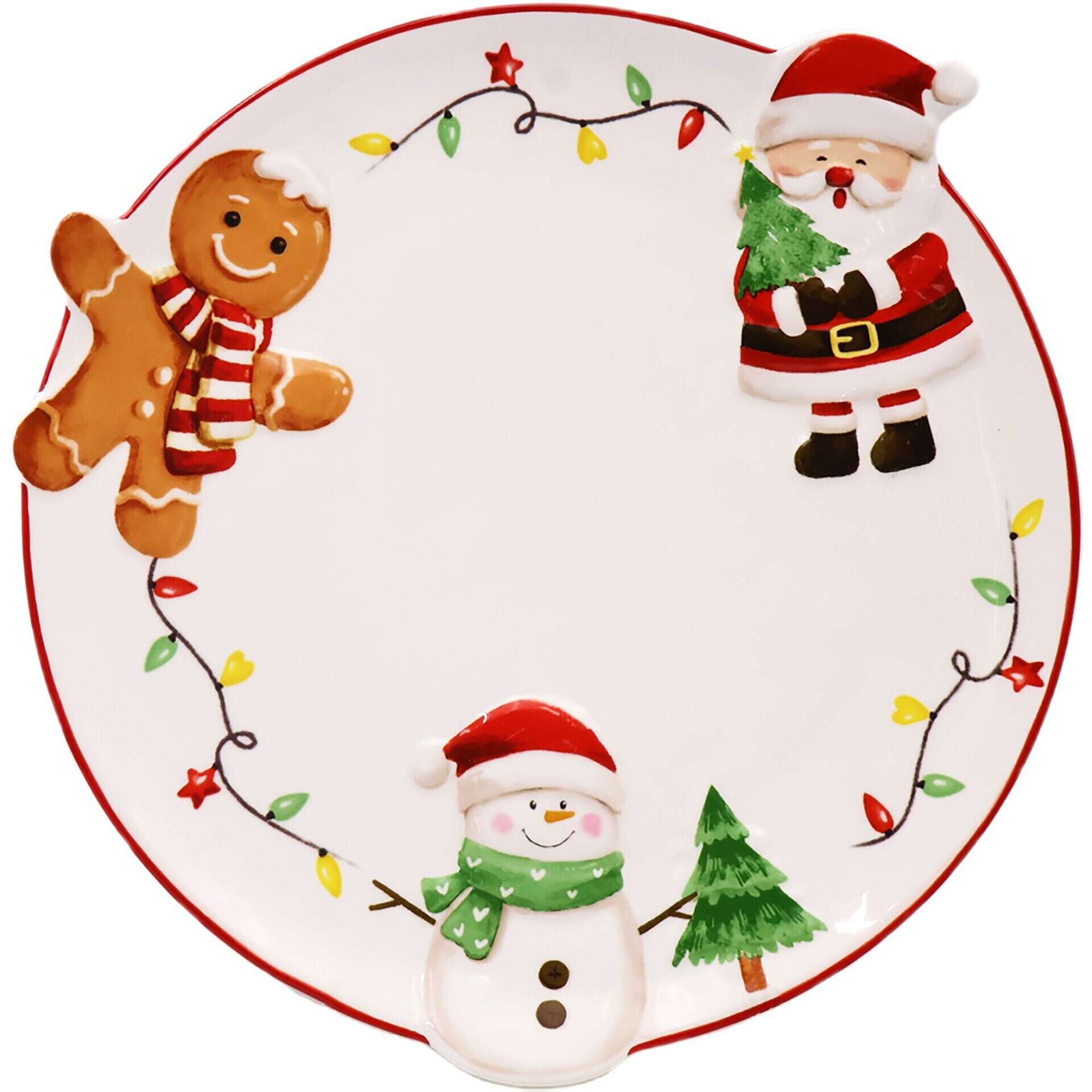 Prato Bolo Figuras de Natal Kasa