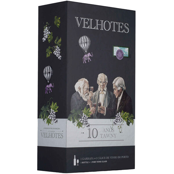 Velhotes 10 Anos Vinho do Porto com Cálice