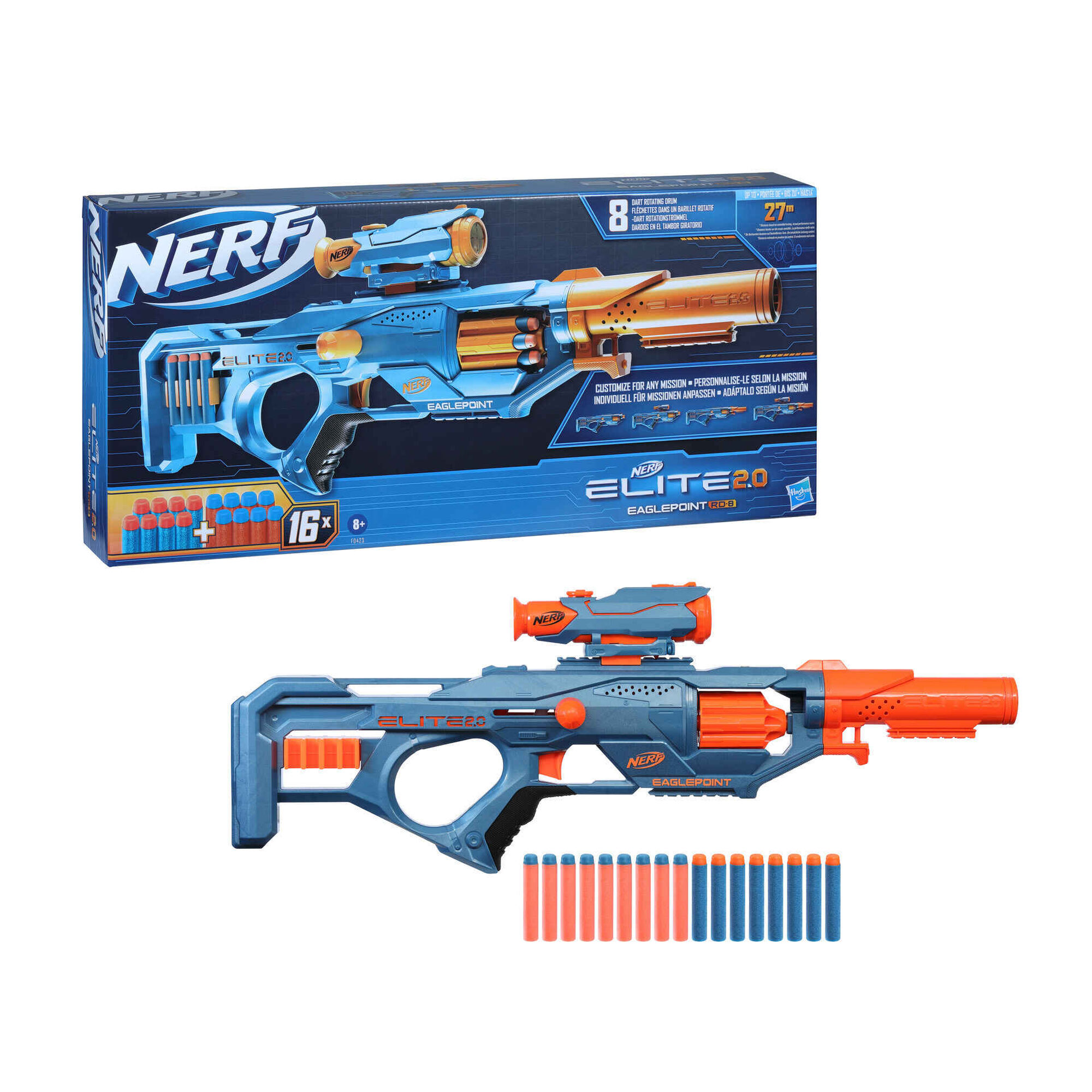 Nerf - Lan&ccedil;ador Elite 2.0 Eaglepoint RD 9