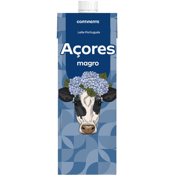 Leite Magro Açores com Tampa Rosca Continente Equilíbrio