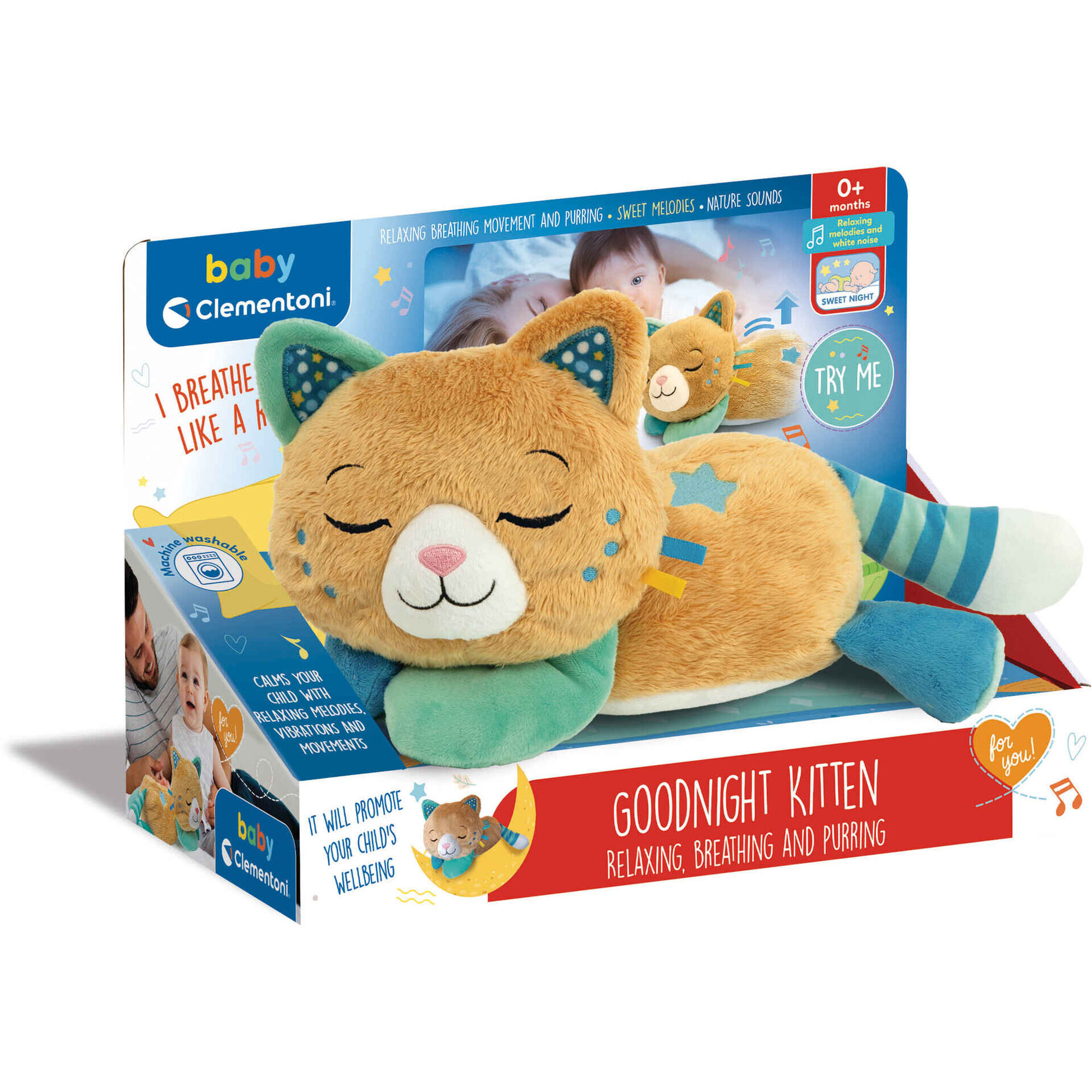 Peluche Baby Gatinho Sonhador