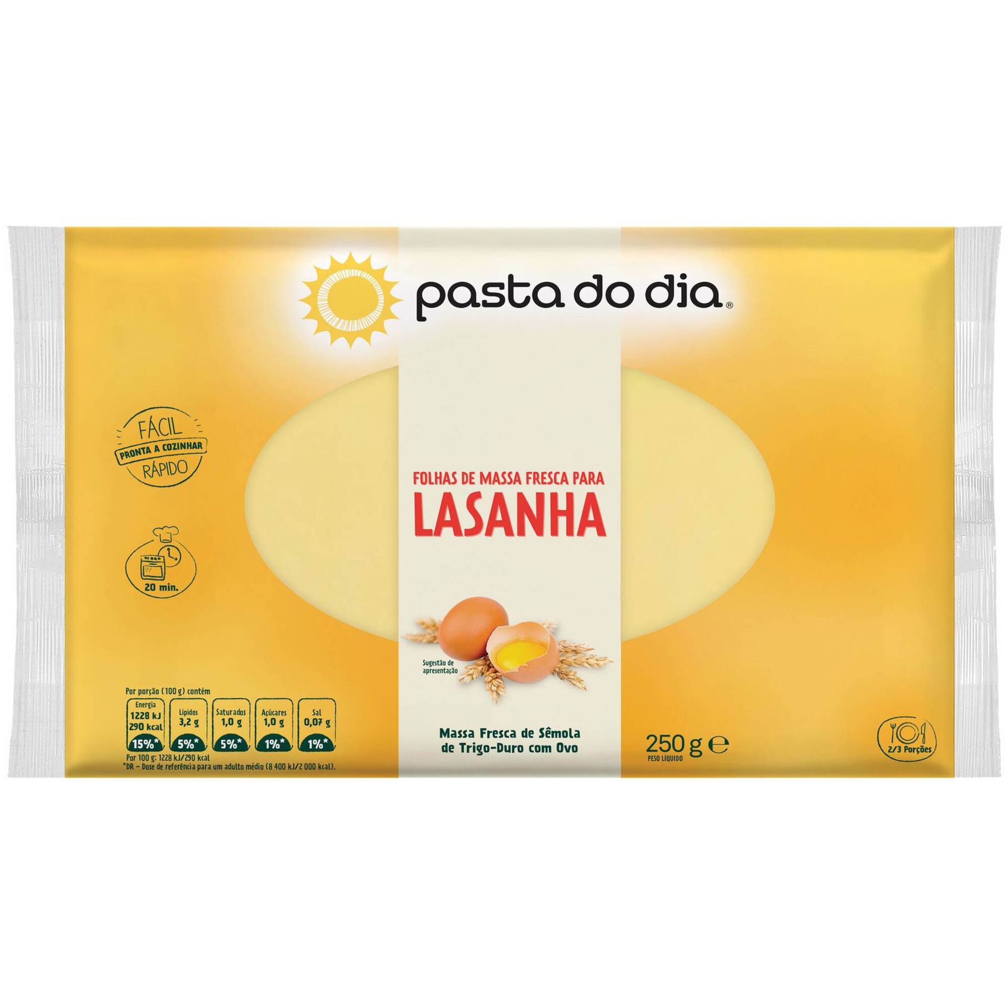 Folhas Frescas para Lasanha