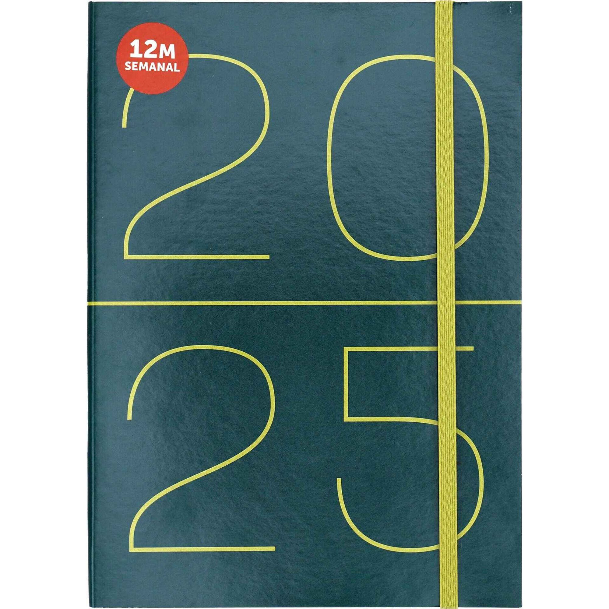 Agenda Semanal A5 com Elástico Plan (vários modelos)