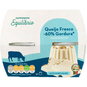 Queijo Fresco Longa Dura&ccedil;&atilde;o Light Continente Equil&iacute;brio