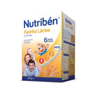 Papa Infantil Farinha Láctea com Frutas +6M Nutribén