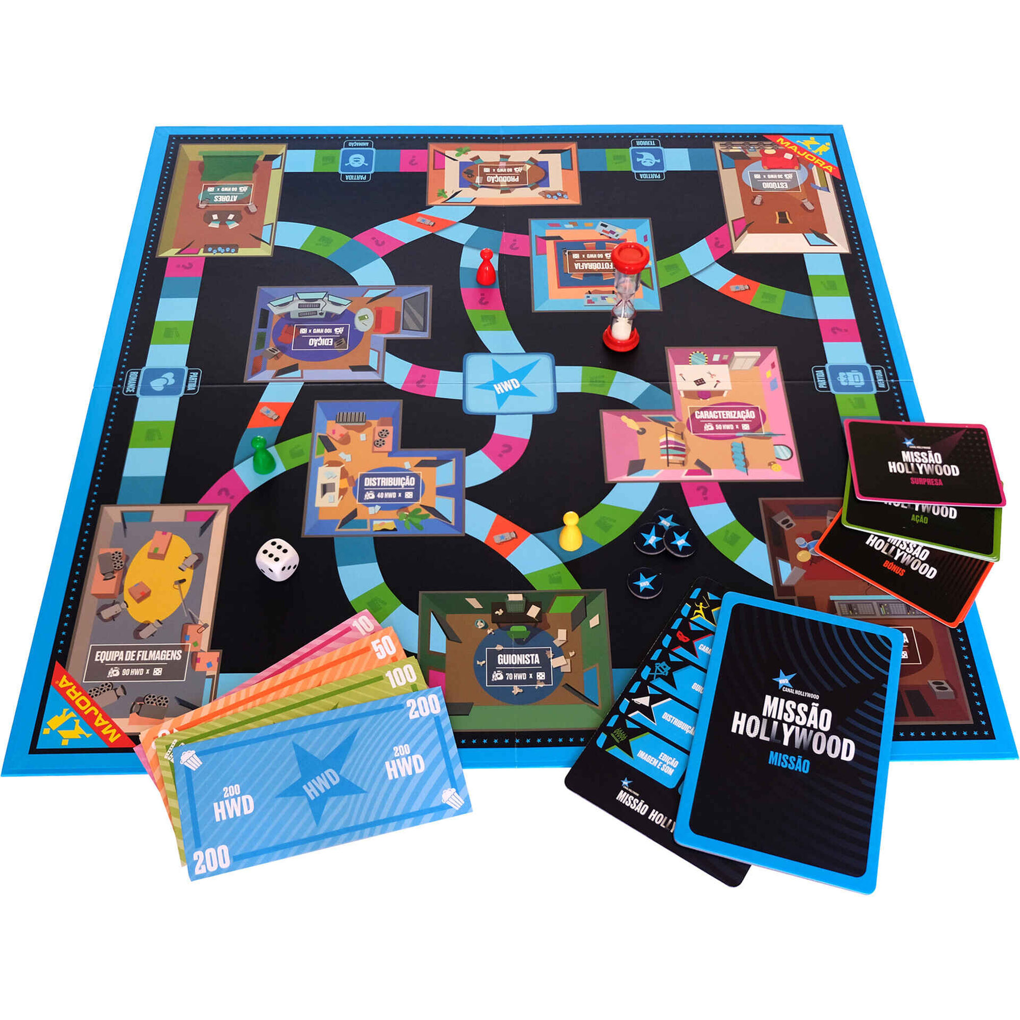 Jogo de Tabuleiro Majora - Missão Hollywood