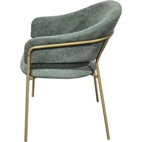 Cadeira Estofada Torino Verde Kasa