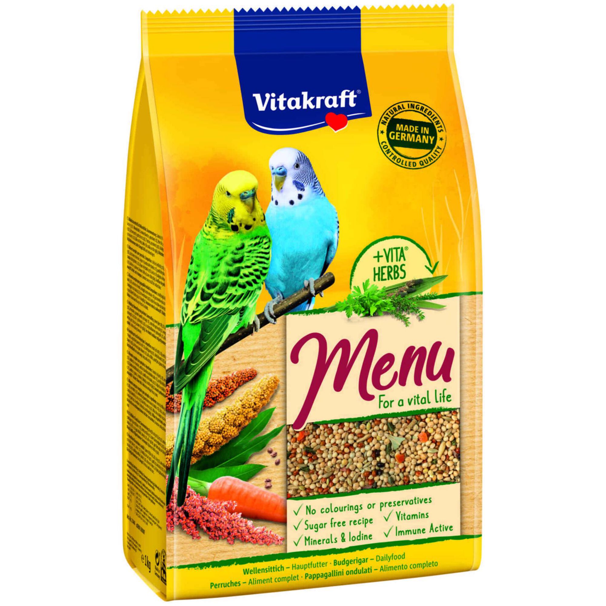 Comida para Periquito Menu