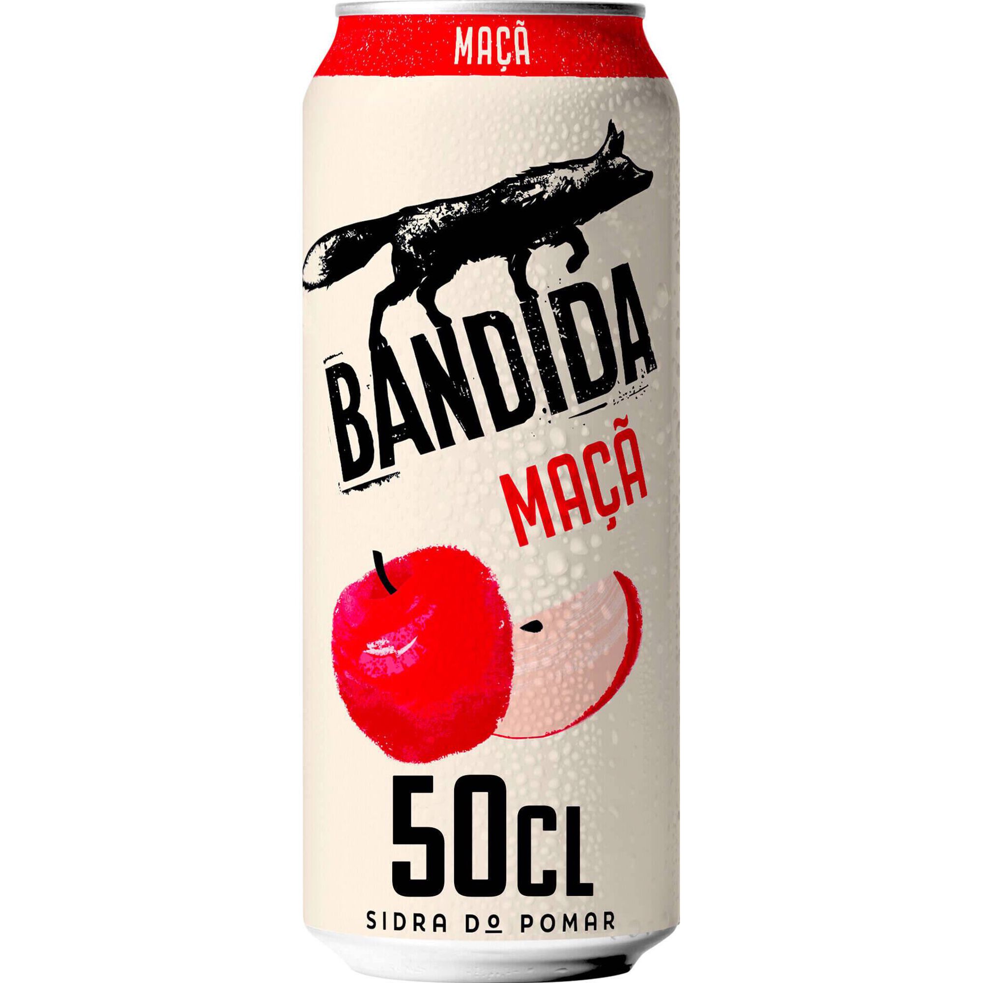 Sidra em Lata com &Aacute;lcool Ma&ccedil;&atilde; Bandida
