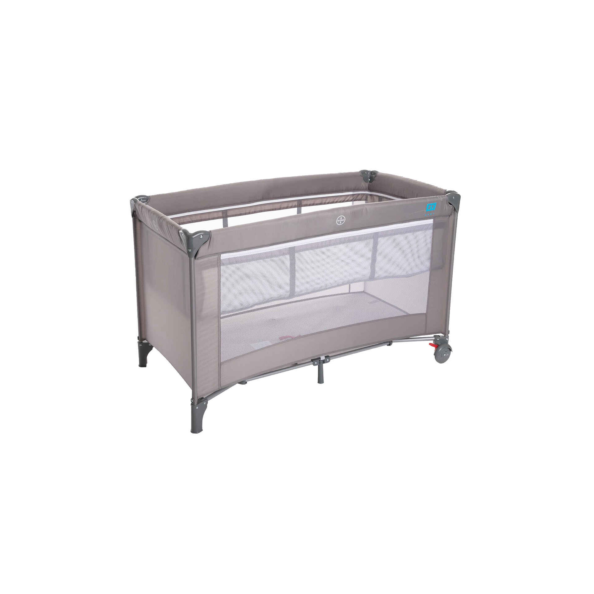 Cama de Viagem com 2 Alturas Cinza Nappy Cama de Viagem com 2 Alturas Cinza Nappy