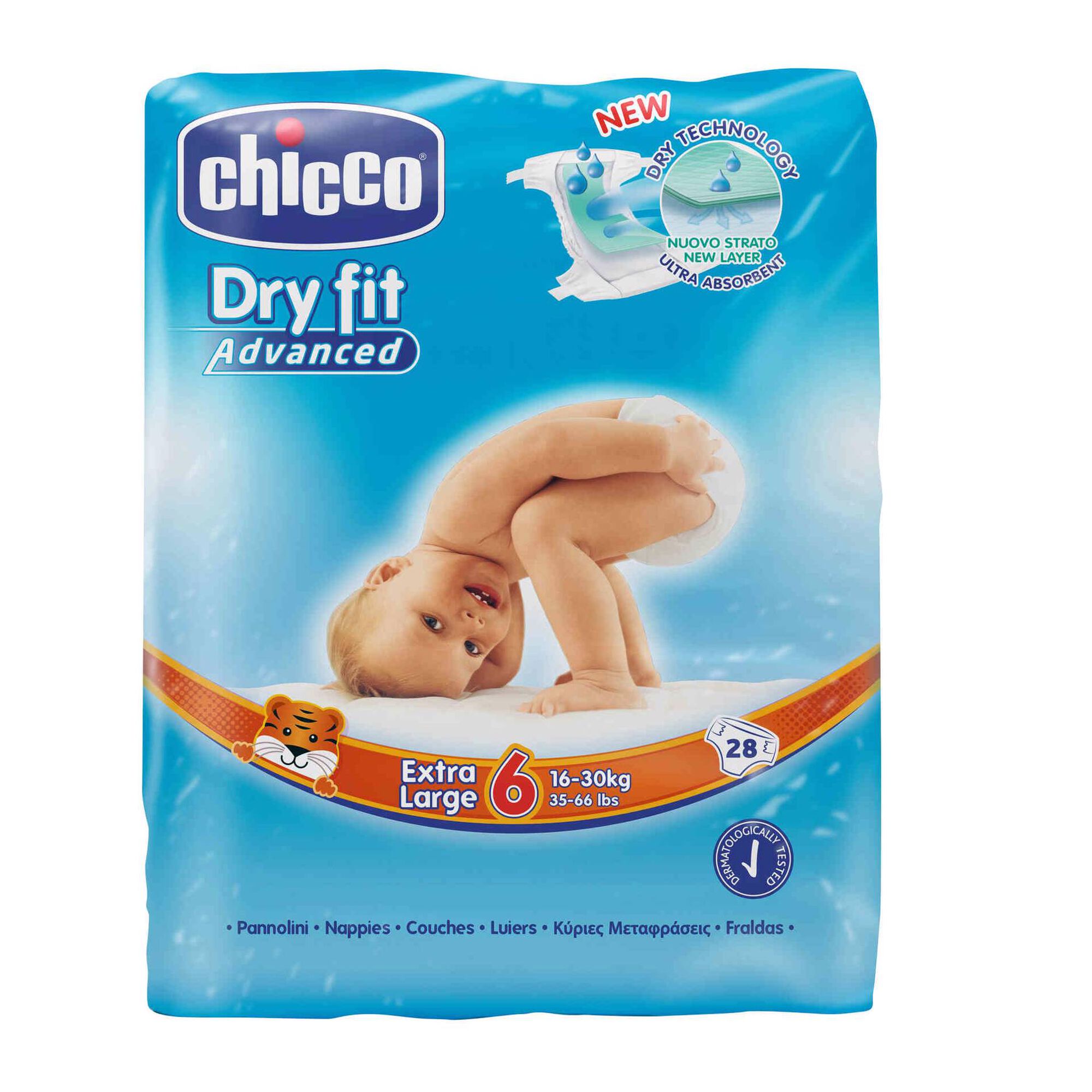 Fraldas Dry Fit Advanced 16-30kg T6 Fraldas Dry Fit Advanced 16-30kg T6