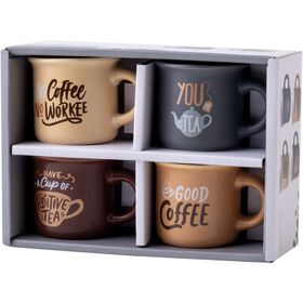 Conjunto 4 Chávenas Café Coffee Coloridas Conjunto 4 Chávenas Café Coffee Coloridas