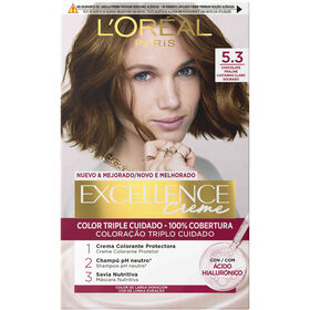 Coloração Permanente Excellence Creme Castanho Claro Dourado 5.3