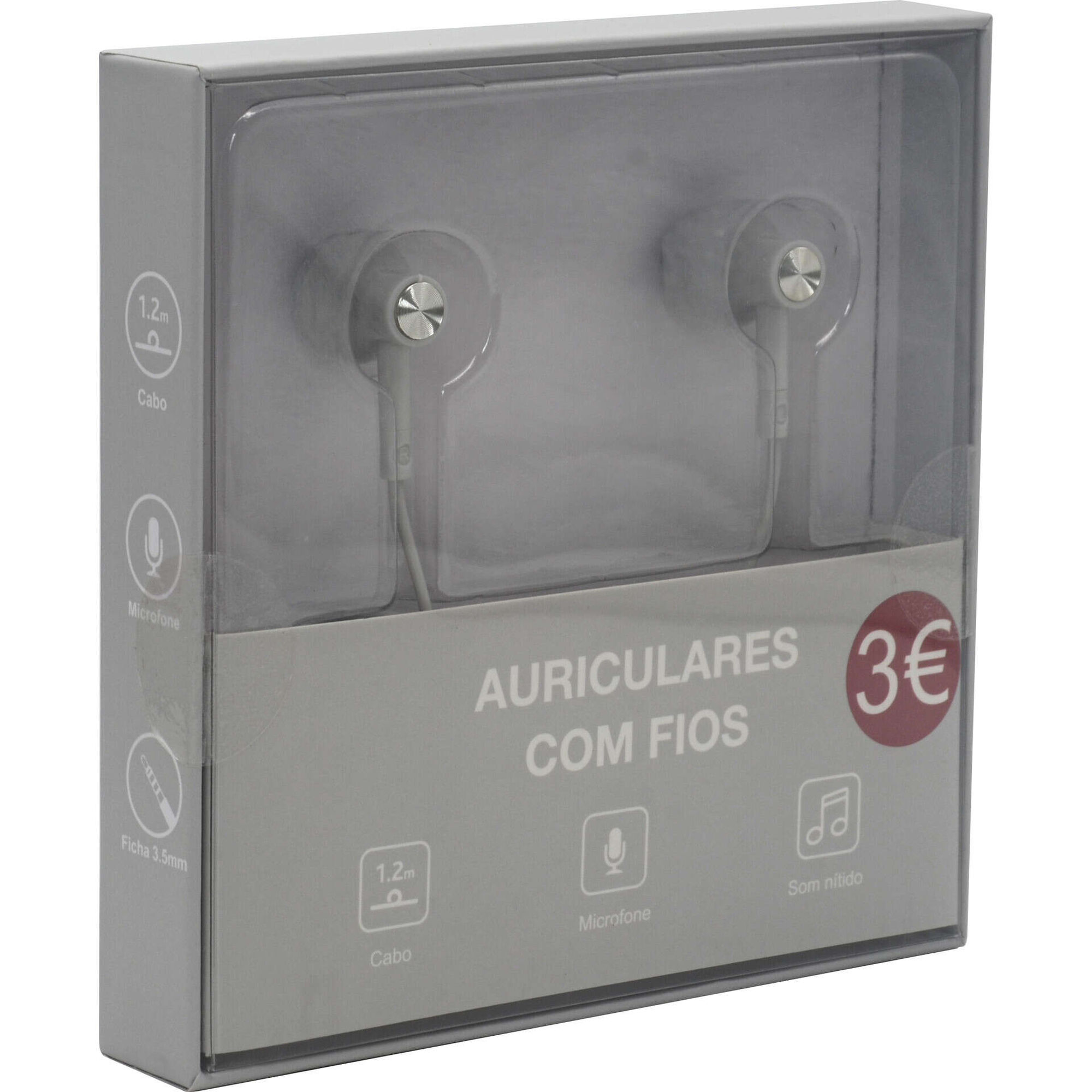 Auriculares com Fios Mate 1,2m&nbsp;