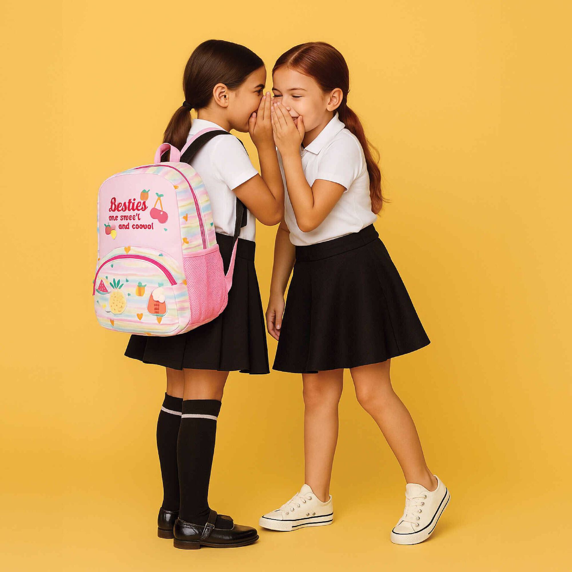 Mochila Rosa Frutas Note!