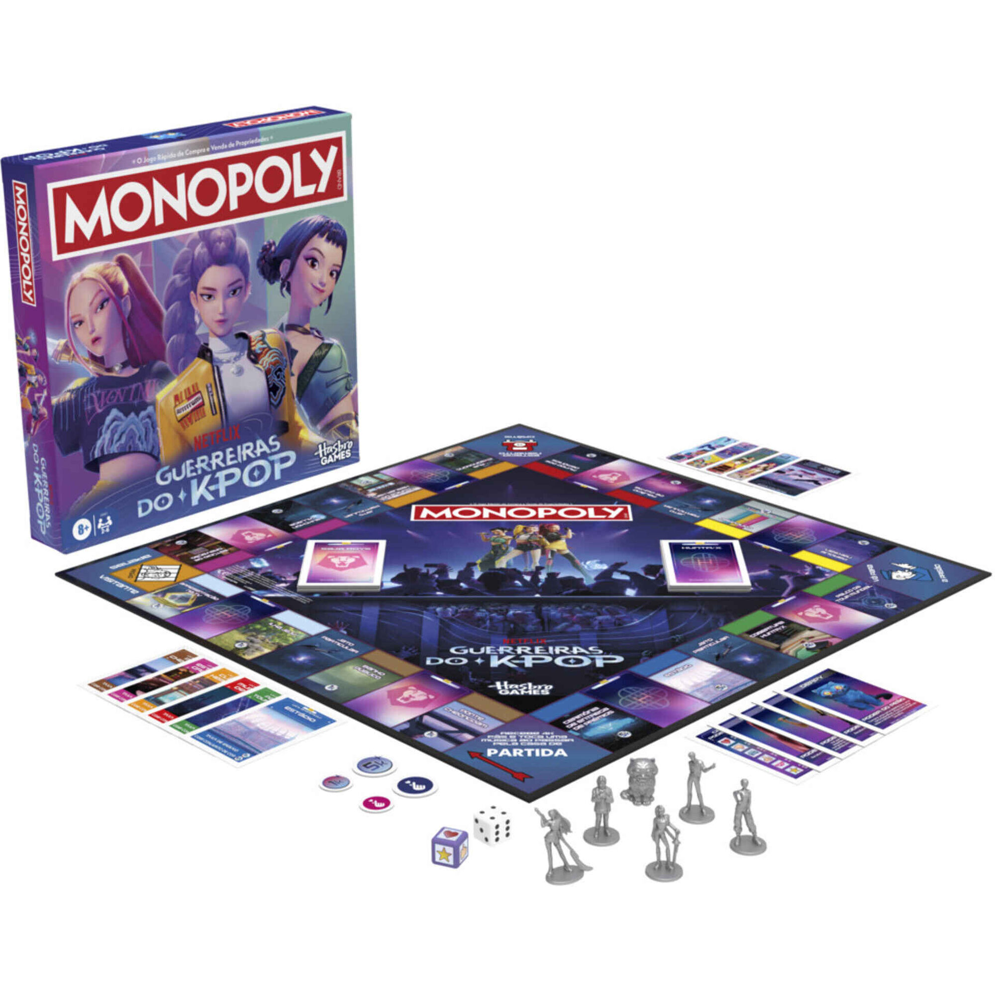 Monopoly - Jogo de Tabuleiro Monopoly Guerreiras do K-Pop