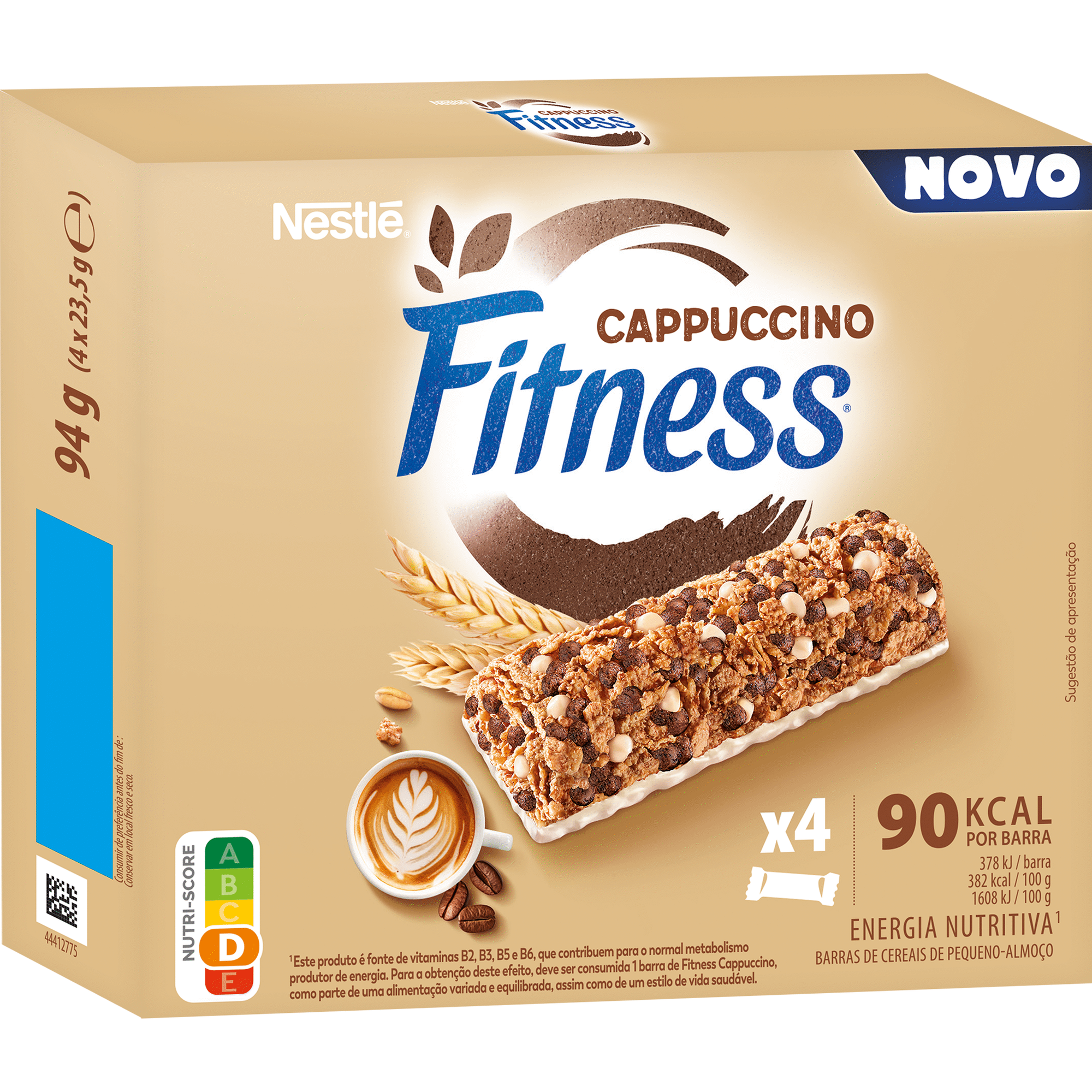 Barras de Cereais Chocolate Branco e Cappuccino Fitness