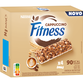 Barras de Cereais Chocolate Branco e Cappuccino Fitness