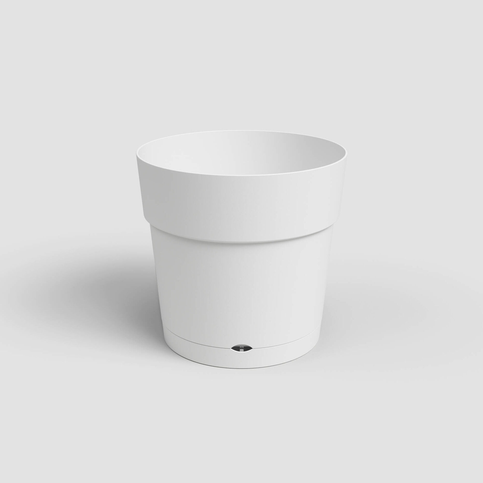 Vaso Redondo Plástico 25cm Branco