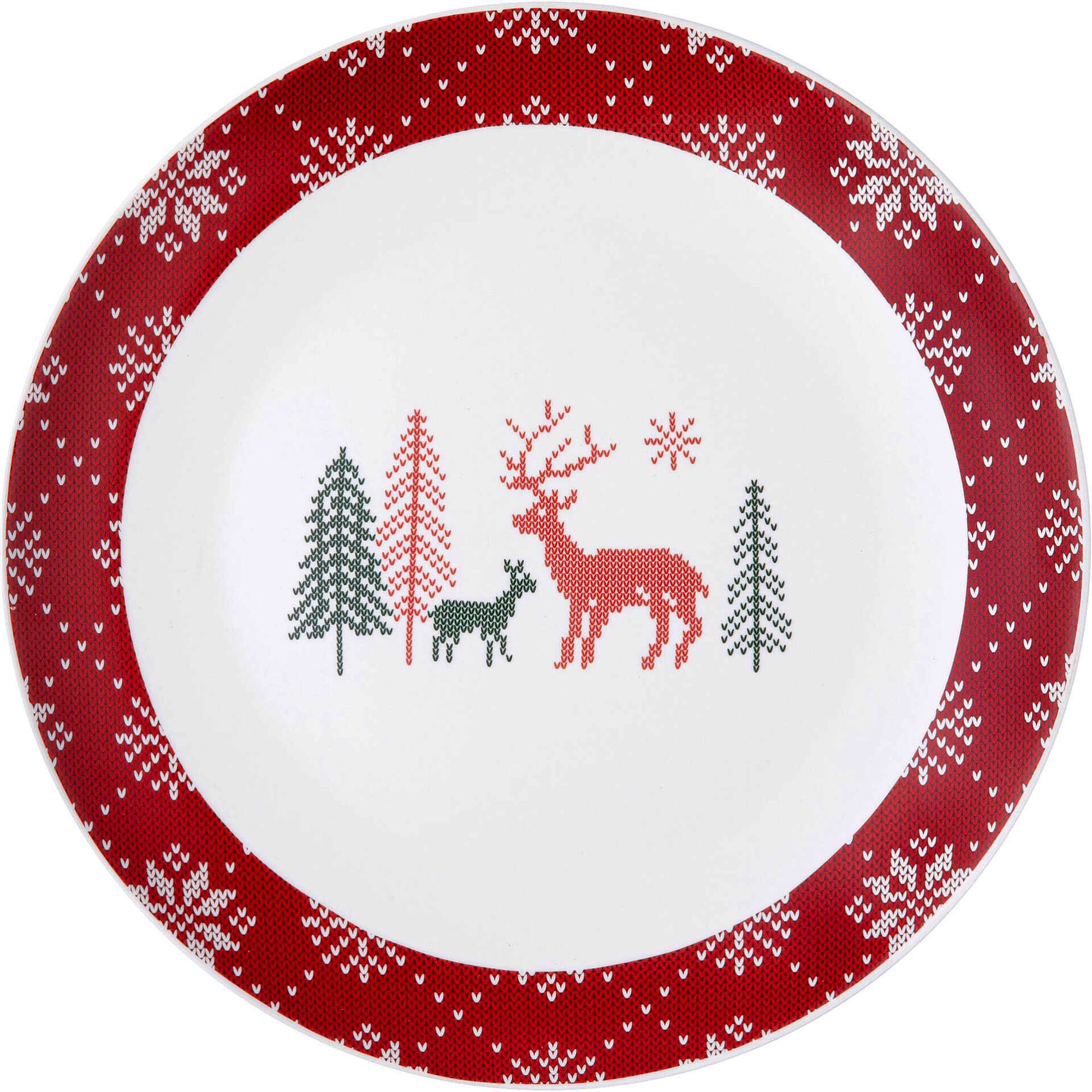 Serviço Mesa Mate Árvores e Renas 6 Pessoas