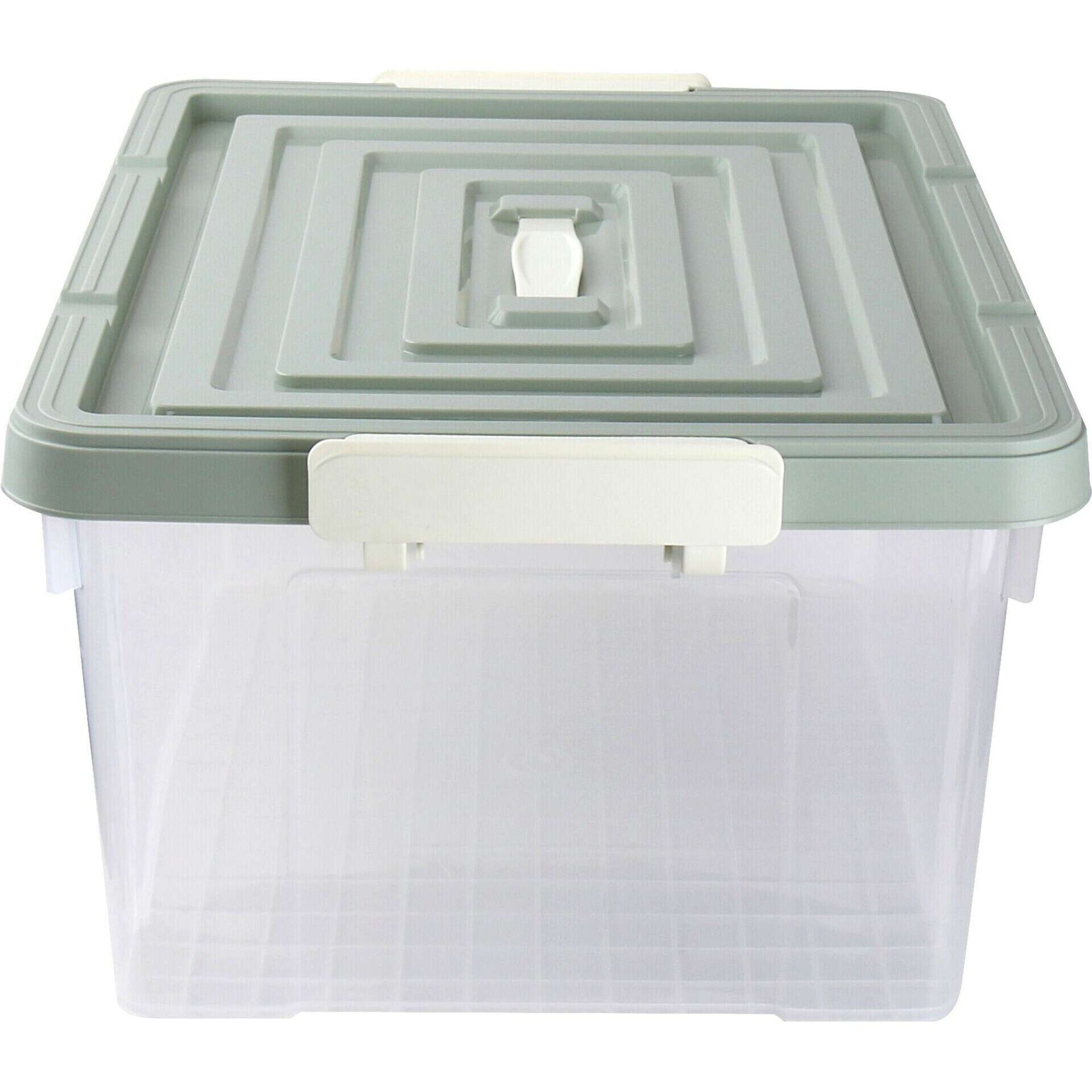 Caixa de Arruma&ccedil;&atilde;o com Tampa 35L Verde