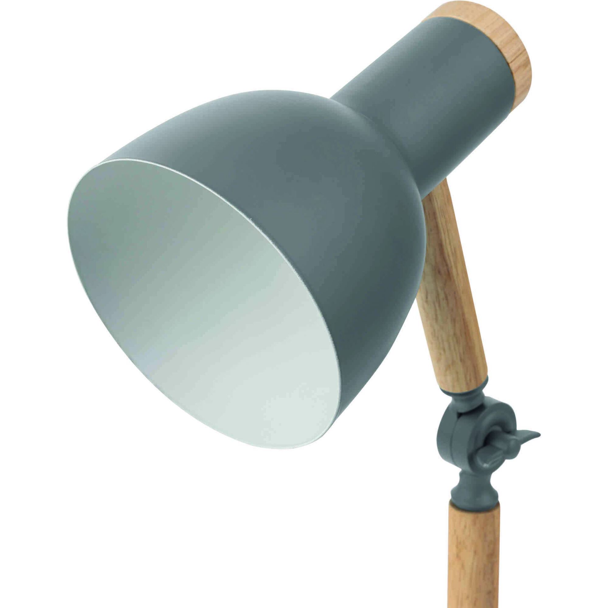 Candeeiro de Secret&aacute;ria Articulado Cinza E27