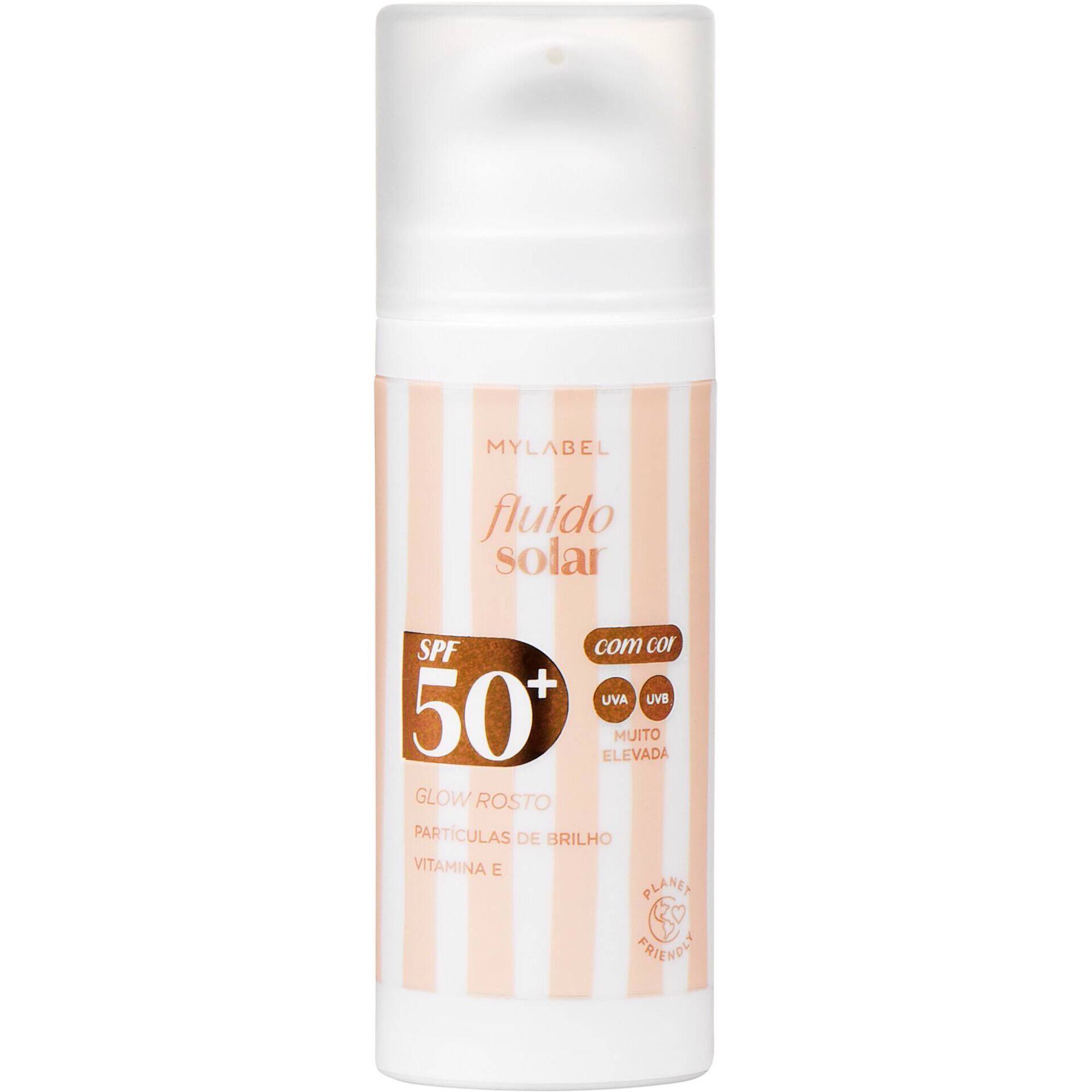 Protetor Solar Creme Flu&iacute;do Glow FPS 50 MyLabel