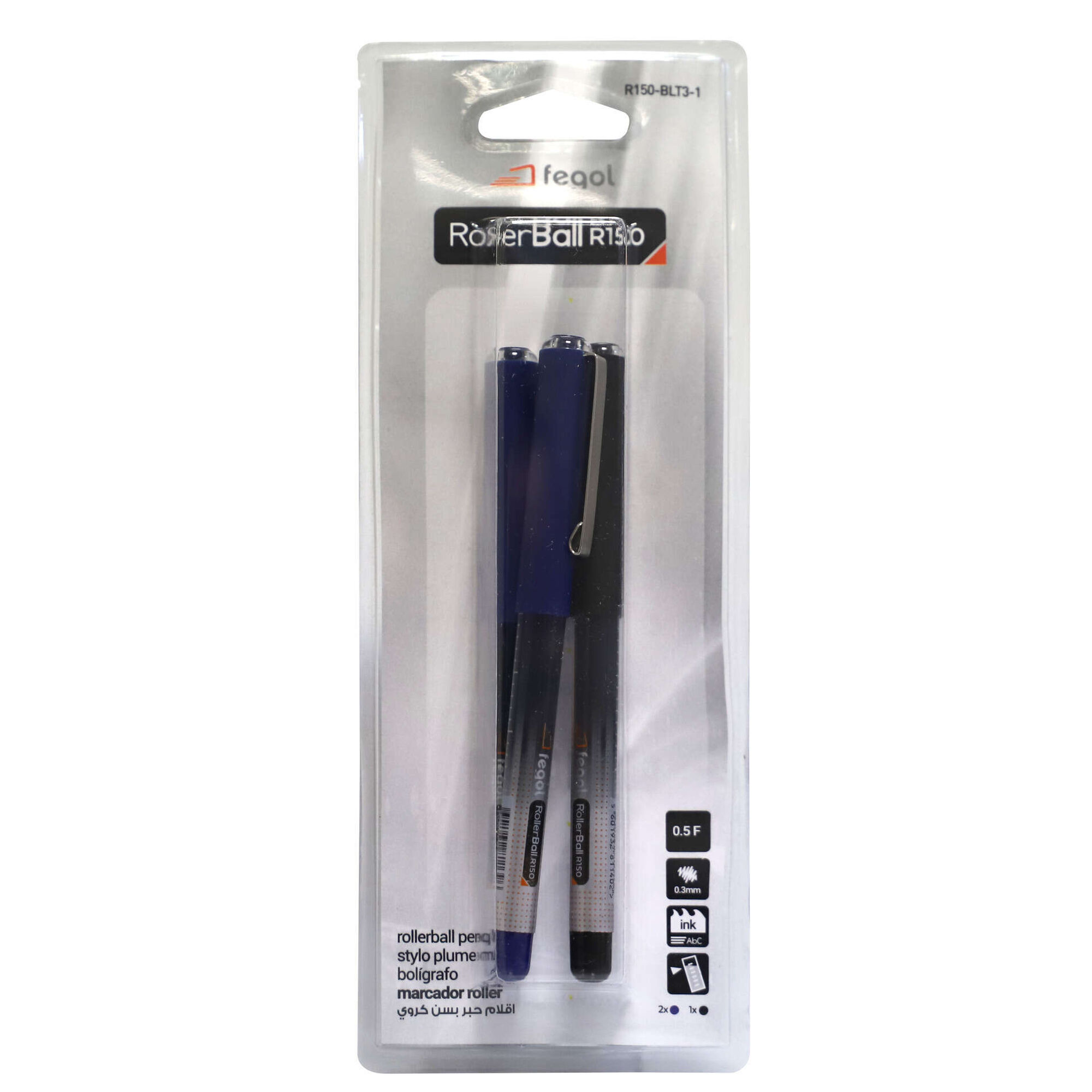 Roller Micro de Tinta Azul e Preta