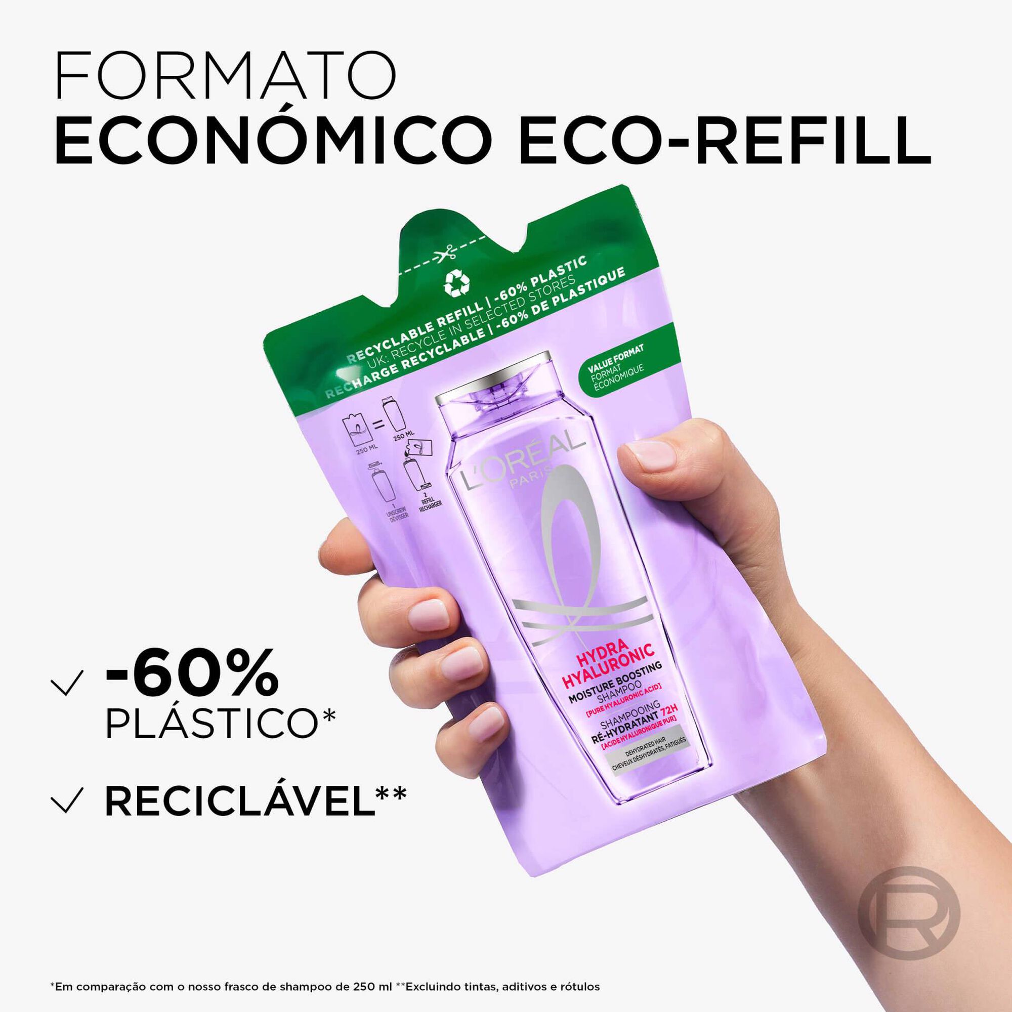Champô Elvive Hidra Hialurónico Refill